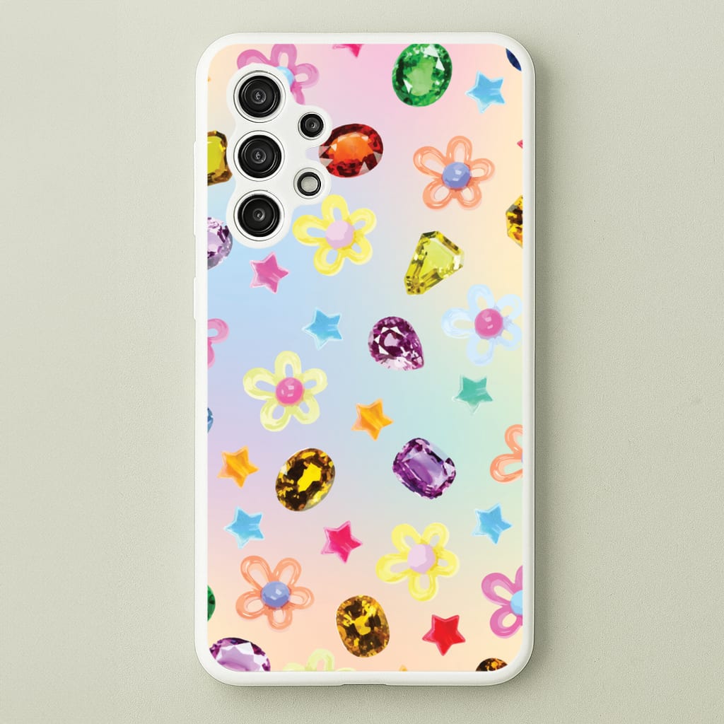 Gradient Rainbow Gems Pattern - Patterns Phone Case for Galaxy A13