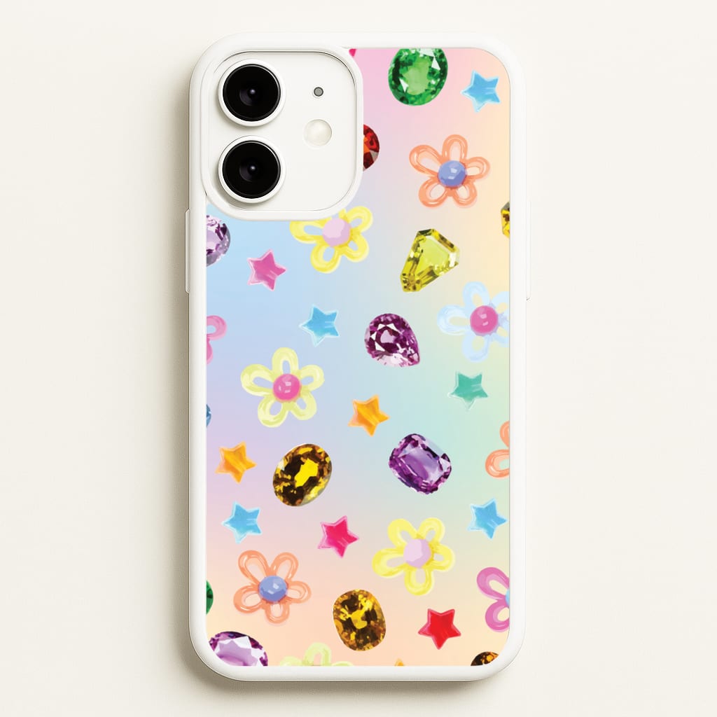 Gradient Rainbow Gems Pattern - Patterns Phone Case for iPhone 11