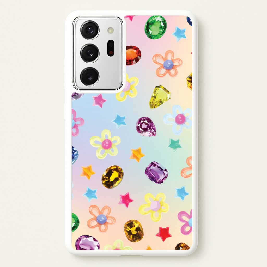 Gradient Rainbow Gems Pattern - Patterns Phone Case for Galaxy Note 20 Ultra