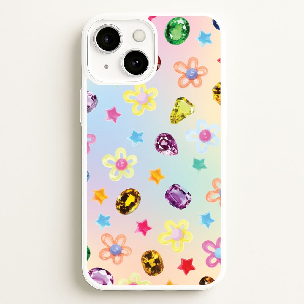 Gradient Rainbow Gems Pattern - Patterns Phone Case for iPhone 13 Mini