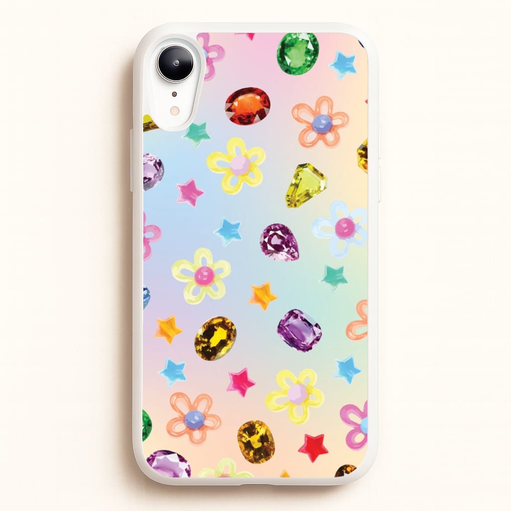 Gradient Rainbow Gems Pattern - Patterns Phone Case for iPhone XR