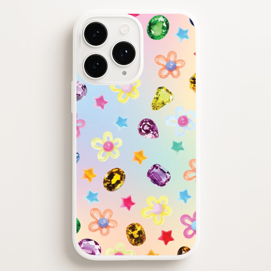 Gradient Rainbow Gems Pattern - Patterns Phone Case for iPhone 12 Pro Max