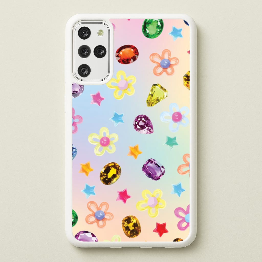 Gradient Rainbow Gems Pattern - Patterns Phone Case for Galaxy S20 Plus