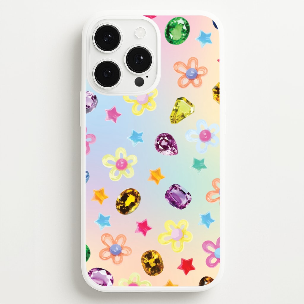 Gradient Rainbow Gems Pattern - Patterns Phone Case for iPhone 13 Pro Max