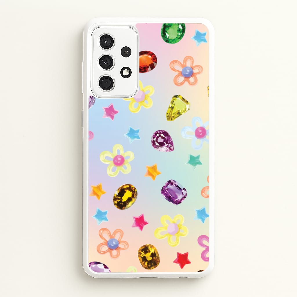Gradient Rainbow Gems Pattern - Patterns Phone Case for Galaxy A52 / A52s