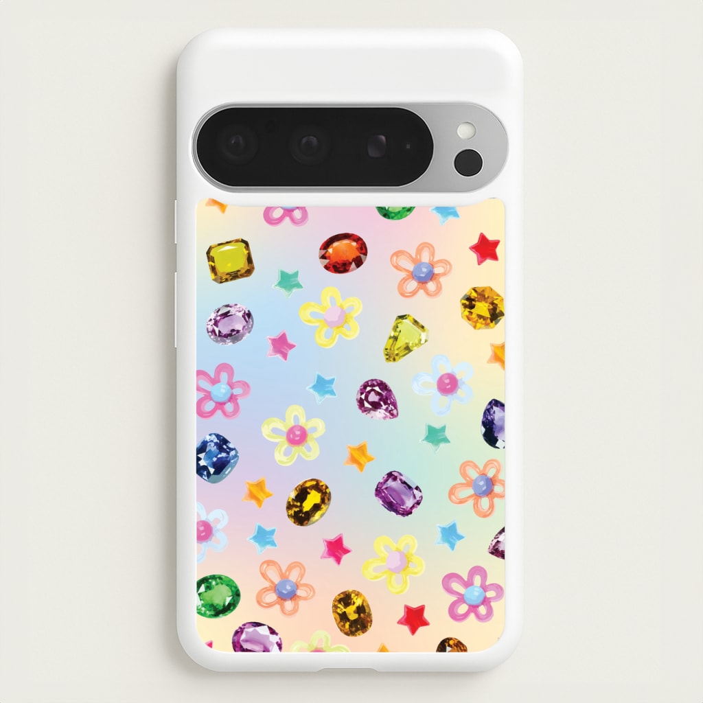 Gradient Rainbow Gems Pattern - Patterns Phone Case for Google Pixel 9 Pro XL