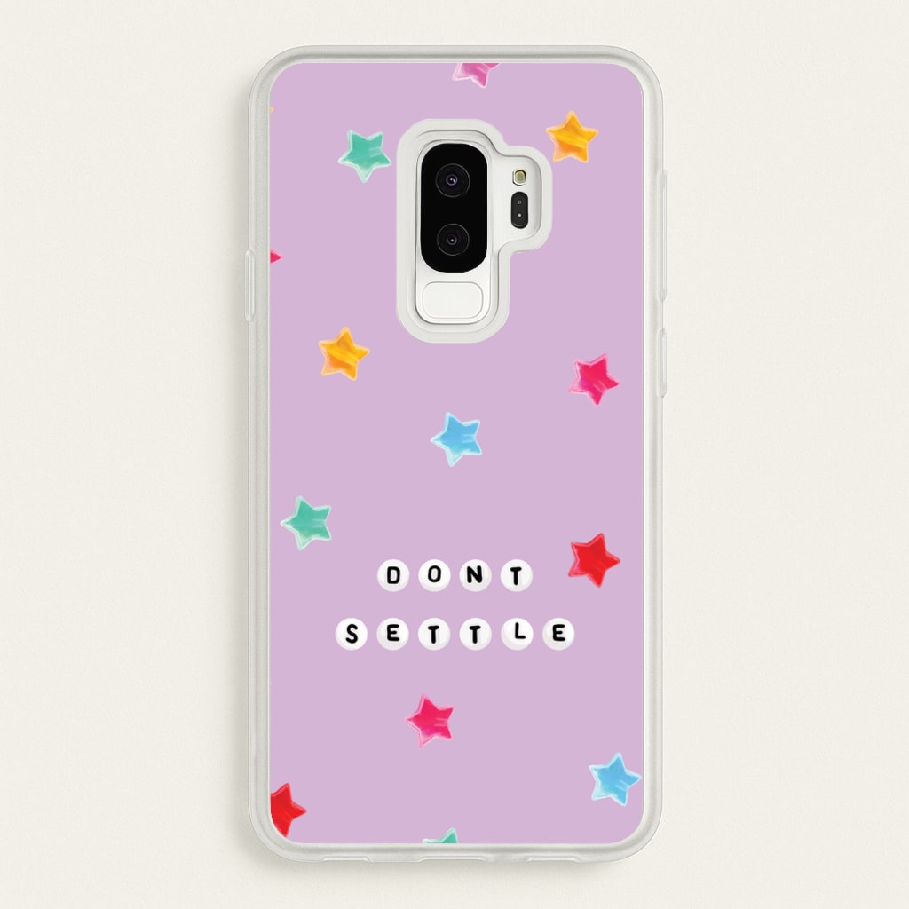 Don't Settle Star Gems Pattern - Patterns Phone Case for Galaxy S9 Plus