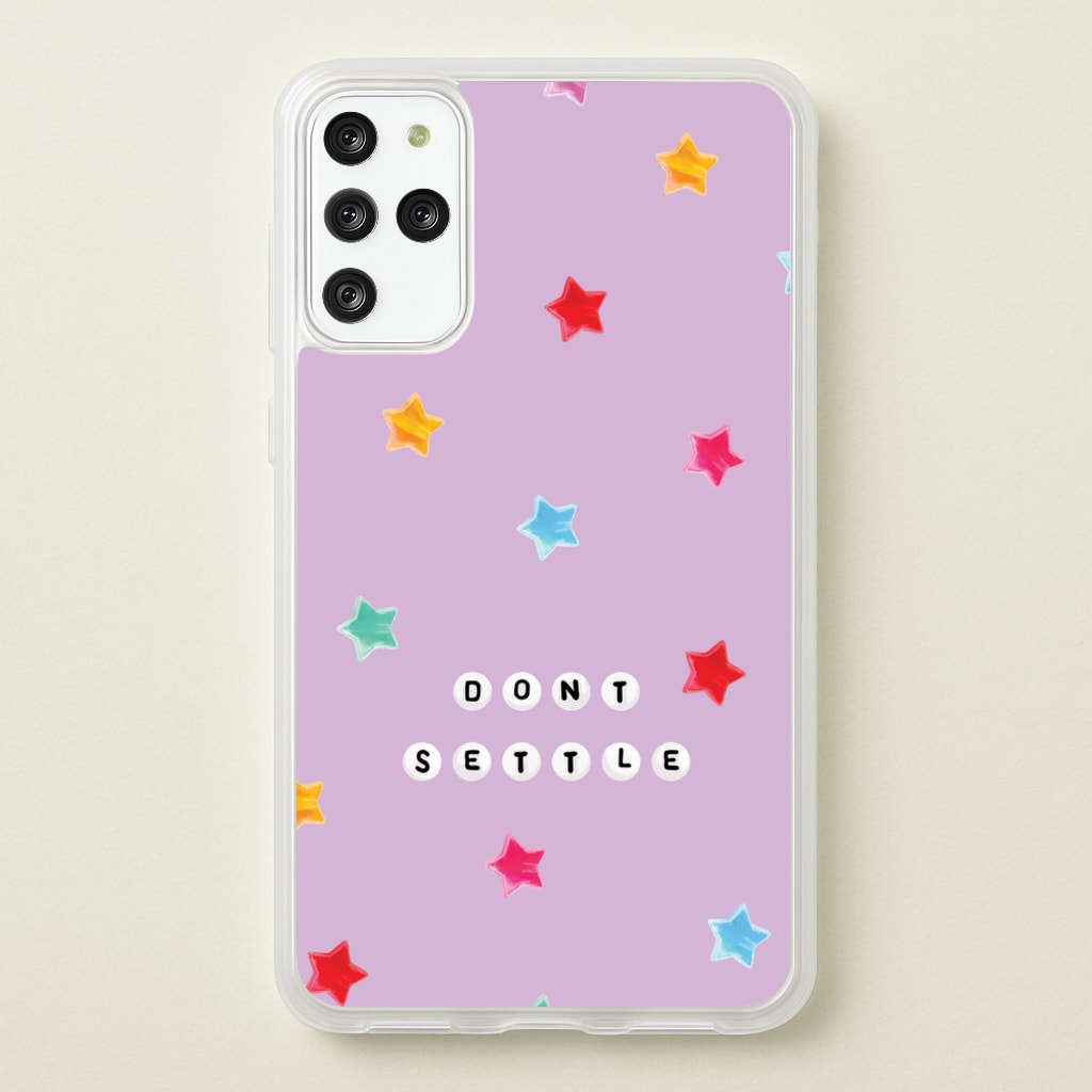 Don't Settle Star Gems Pattern - Patterns Phone Case for Galaxy S20 Plus