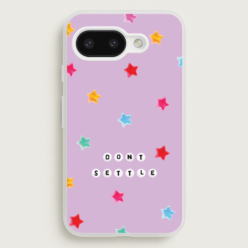 Don't Settle Star Gems Pattern - Patterns Phone Case for Google Pixel 9a