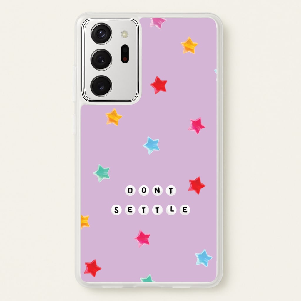 Don't Settle Star Gems Pattern - Patterns Phone Case for Galaxy Note 20 Ultra