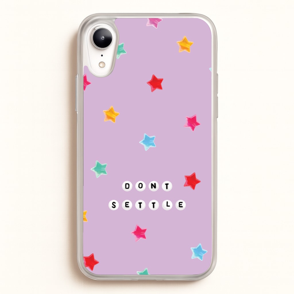 Don't Settle Star Gems Pattern - Patterns Phone Case for iPhone XR