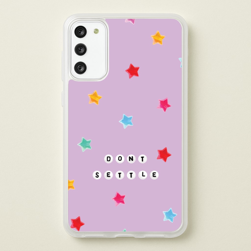 Don't Settle Star Gems Pattern - Patterns Phone Case for Galaxy S20