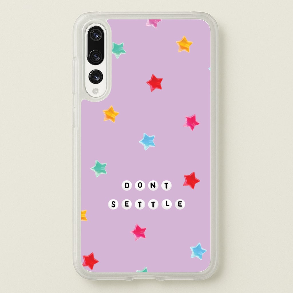 Don't Settle Star Gems Pattern - Patterns Phone Case for Huawei P20 Pro
