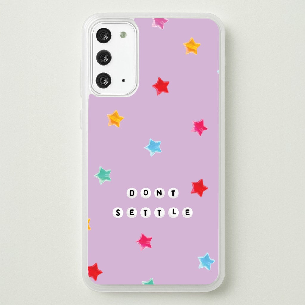 Don't Settle Star Gems Pattern - Patterns Phone Case for Galaxy Note 20