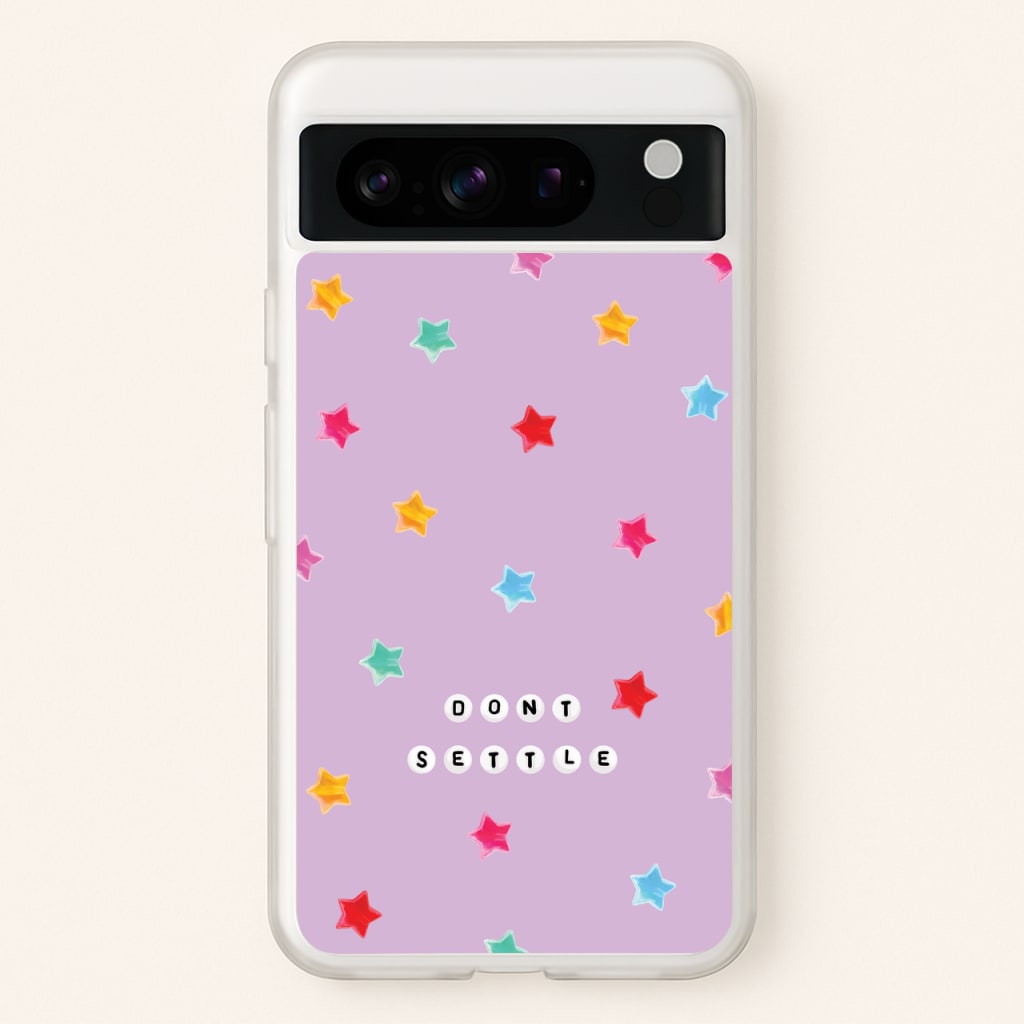 Don't Settle Star Gems Pattern - Patterns Phone Case for Google Pixel 8 Pro