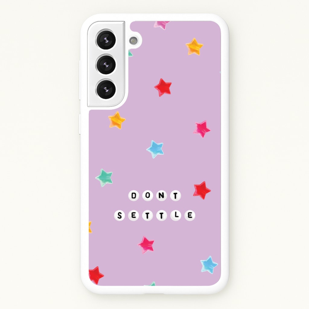 Don't Settle Star Gems Pattern - Patterns Phone Case for Galaxy S22 Plus