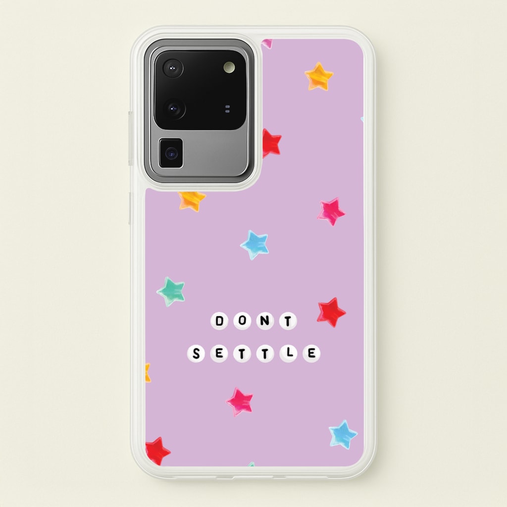 Don't Settle Star Gems Pattern - Patterns Phone Case for Galaxy S20 Ultra