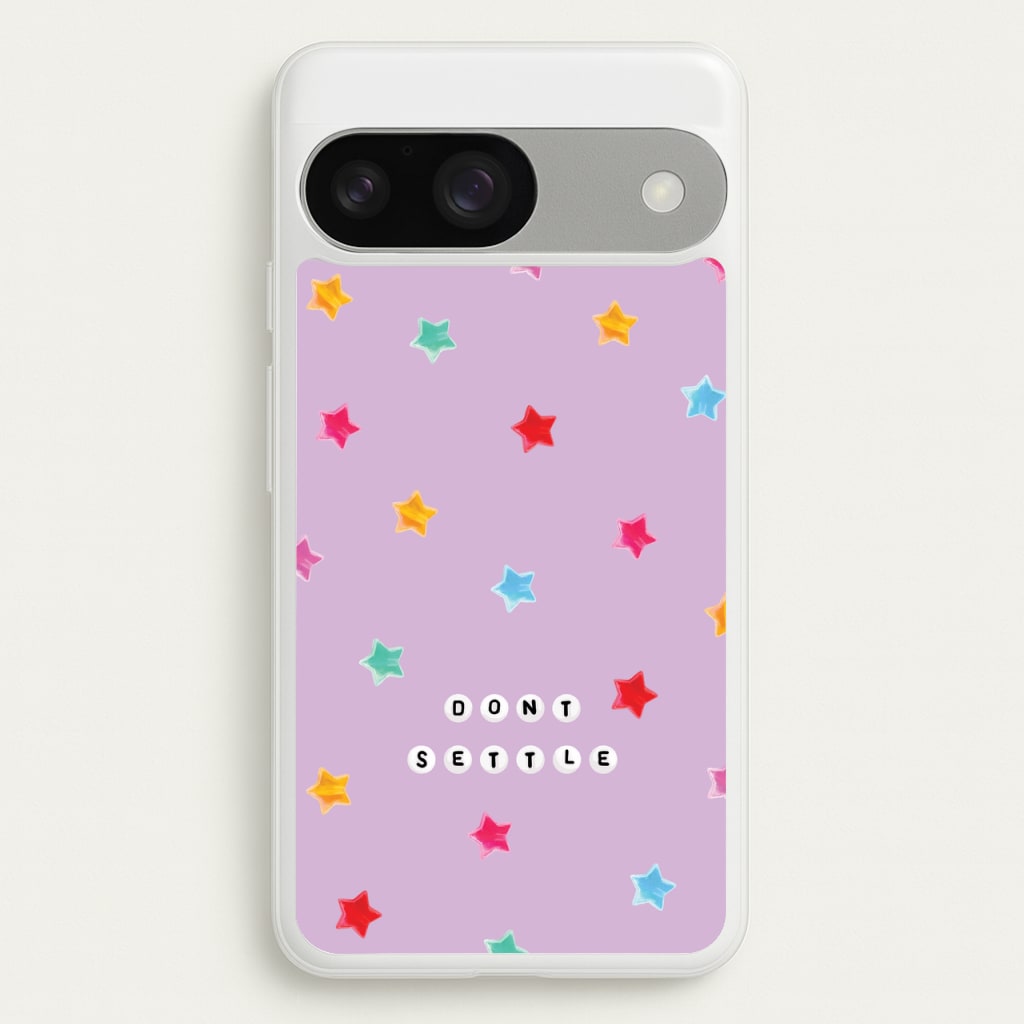 Don't Settle Star Gems Pattern - Patterns Phone Case for Google Pixel 9 / 9 Pro