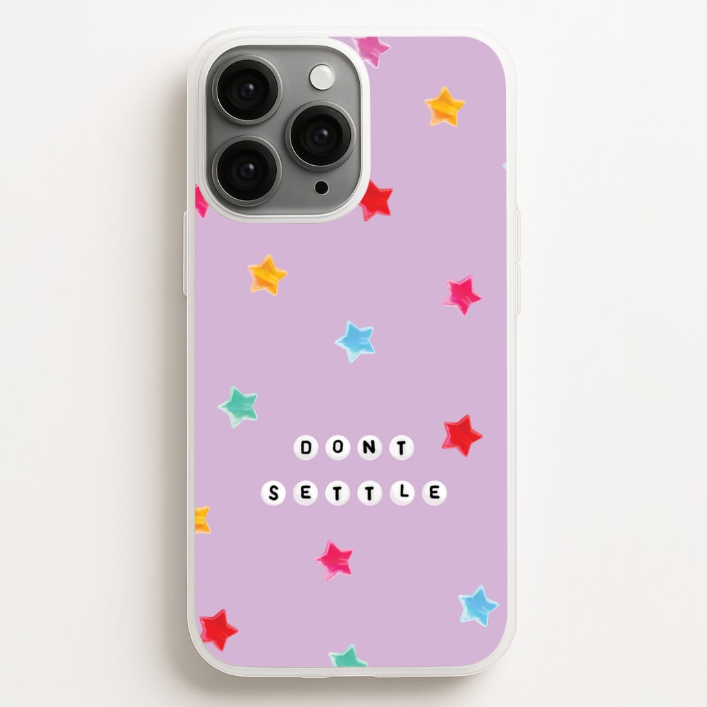 Don't Settle Star Gems Pattern - Patterns Phone Case for iPhone 12 Pro Max