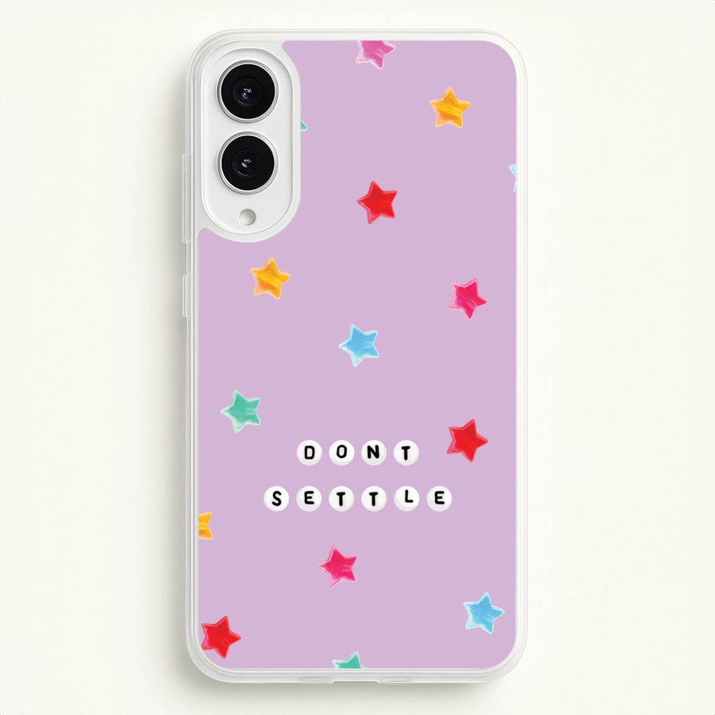 Don't Settle Star Gems Pattern - Patterns Phone Case for Galaxy S25 Edge