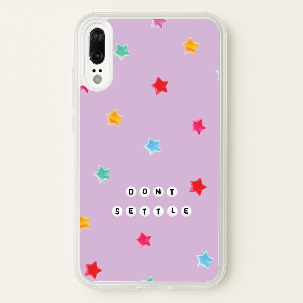 Don't Settle Star Gems Pattern - Patterns Phone Case for Huawei P20