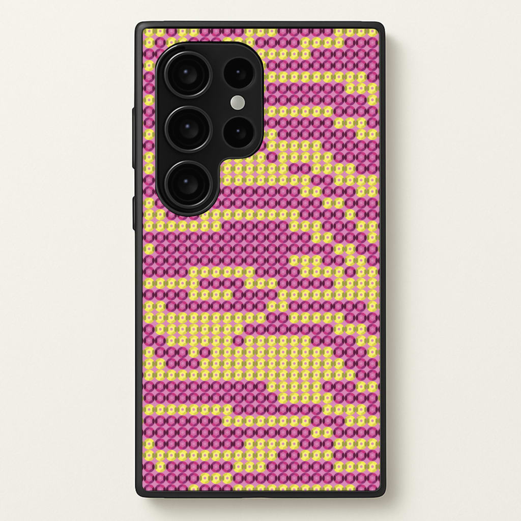 Sequin Tiger Pattern - Patterns Phone Case for Galaxy S24 Ultra