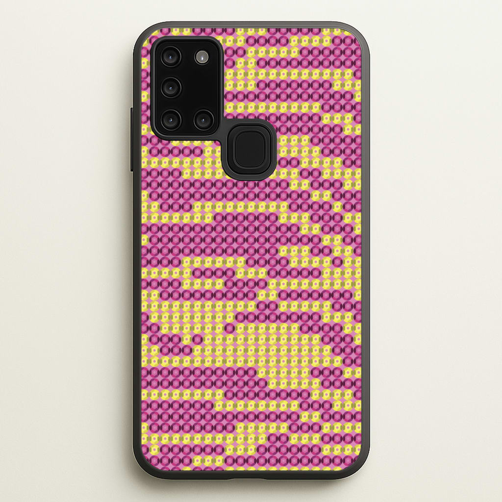 Sequin Tiger Pattern - Patterns Phone Case for Galaxy A21s