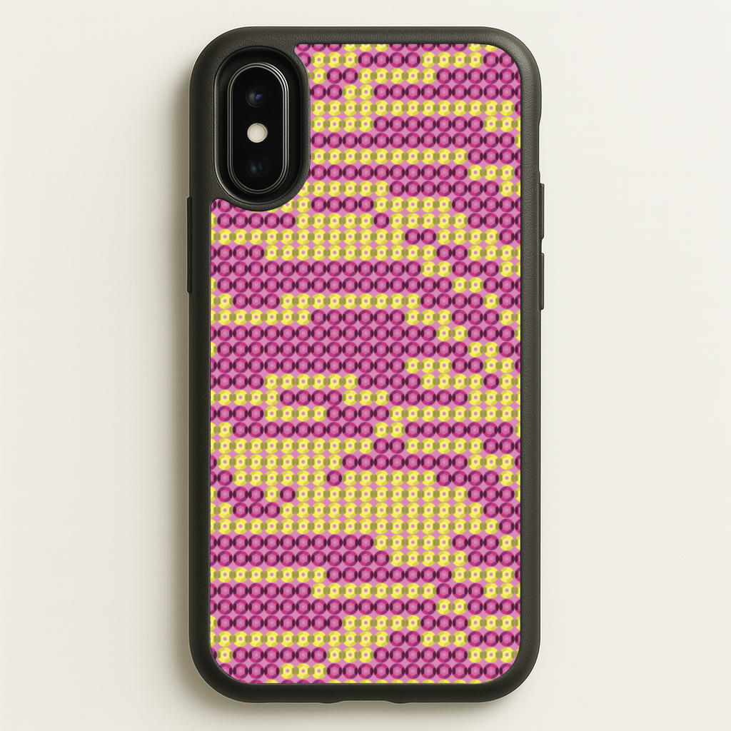Sequin Tiger Pattern - Patterns Phone Case for iPhone X / XS