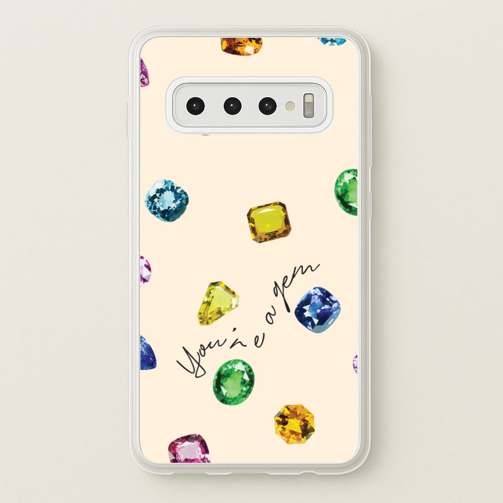 You're A Gem Pattern - Patterns Phone Case for Galaxy S10 Plus