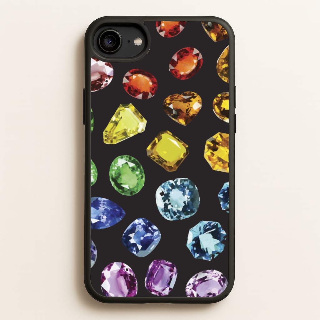 Rainbow Gems Assortment Pattern - Patterns Phone Case for iPhone 6 / 7 / 8 / SE