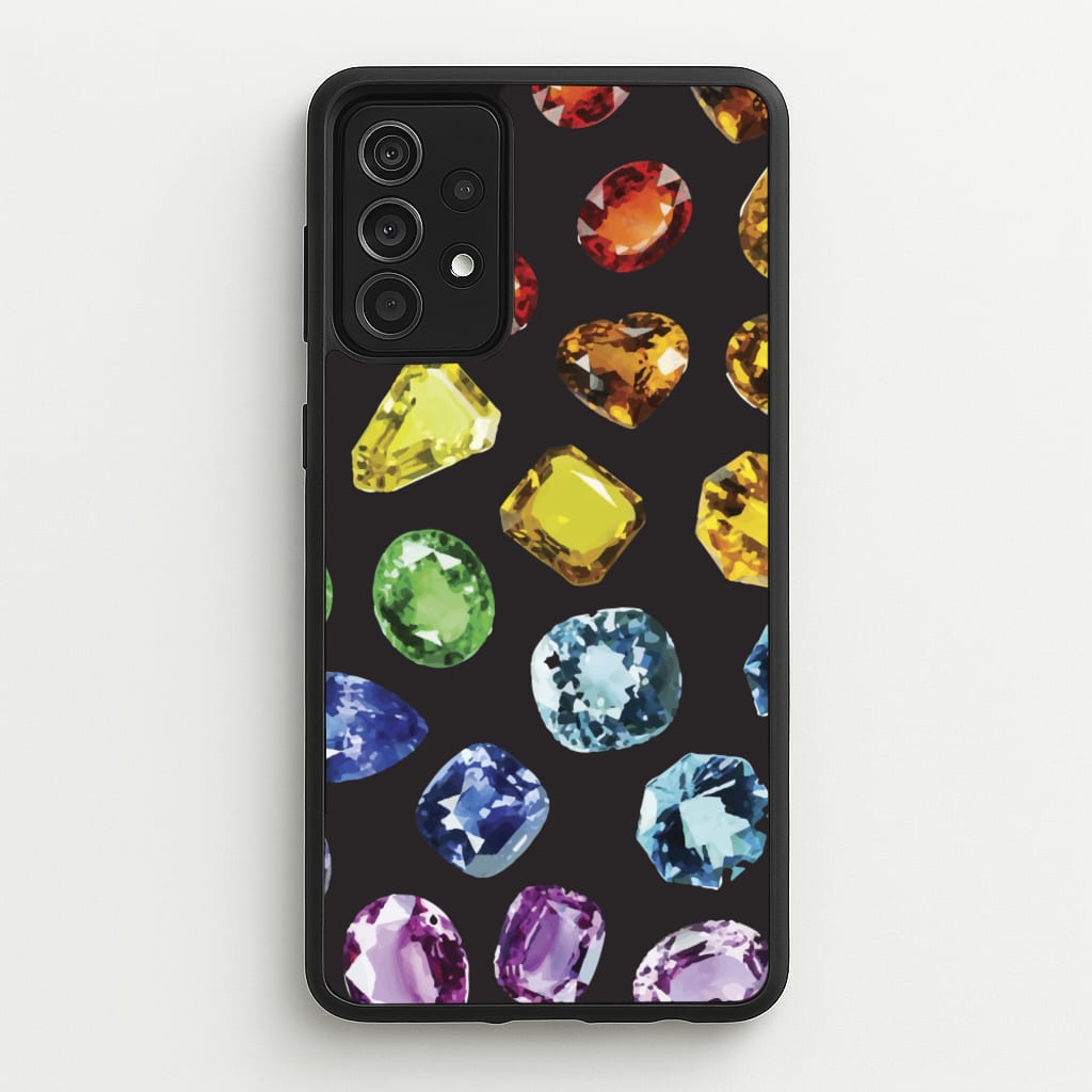 Rainbow Gems Assortment Pattern - Patterns Phone Case for Galaxy A52 / A52s