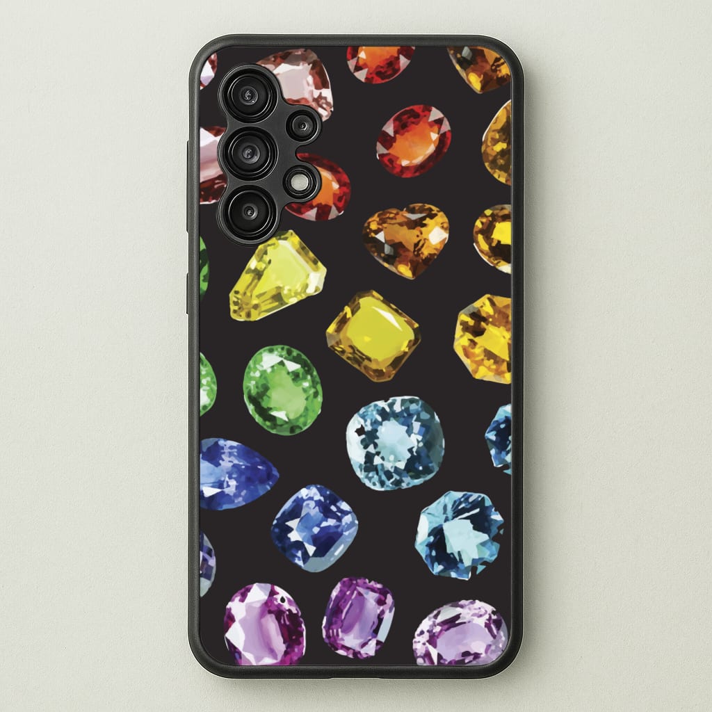 Rainbow Gems Assortment Pattern - Patterns Phone Case for Galaxy A13