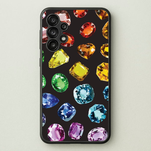 Rainbow Gems Assortment Pattern - Patterns Phone Case for Galaxy A13