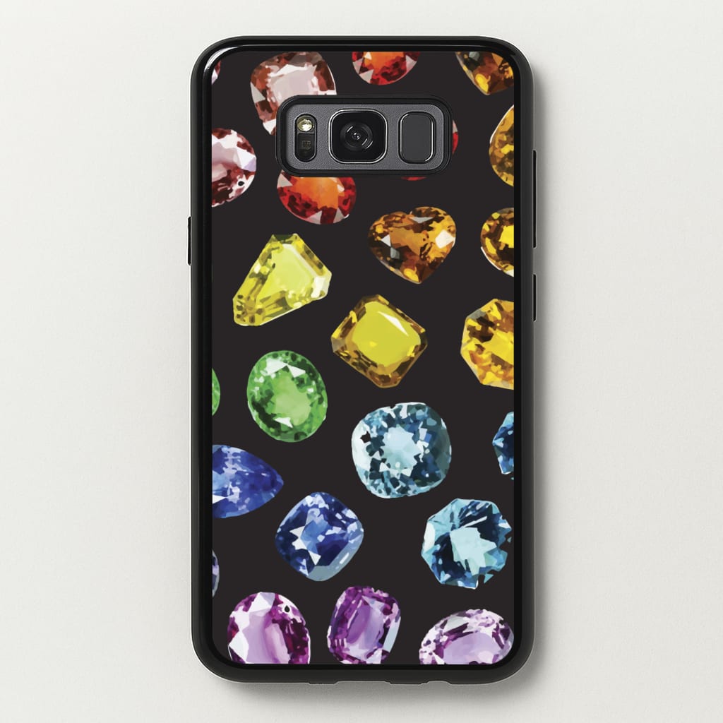Rainbow Gems Assortment Pattern - Patterns Phone Case for Galaxy S8