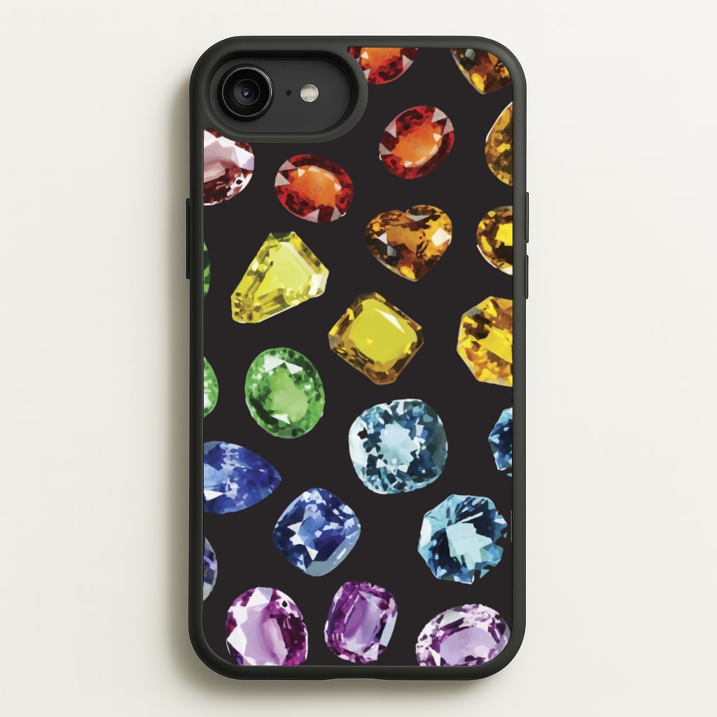 Rainbow Gems Assortment Pattern - Patterns Phone Case for iPhone 6 Plus / 7 Plus / 8 Plus