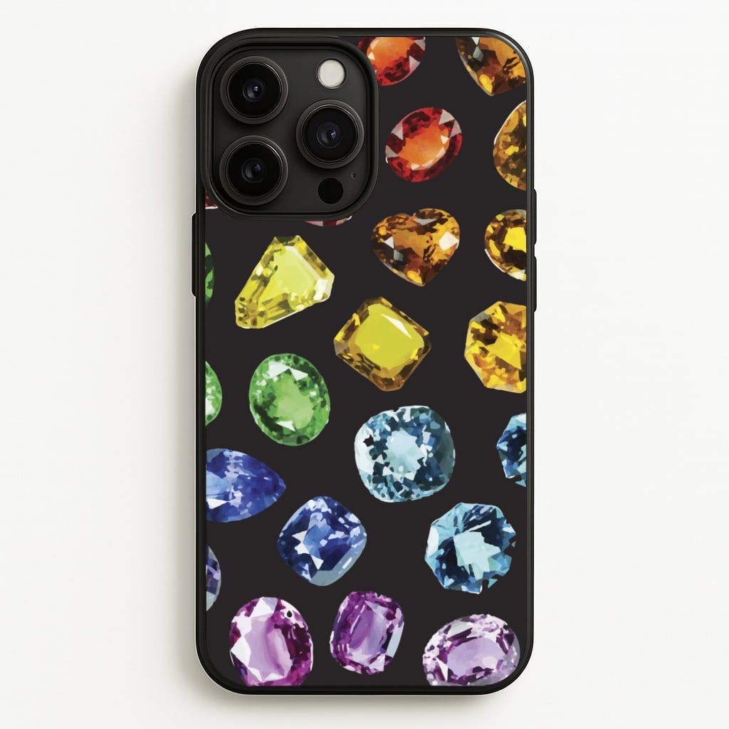 Rainbow Gems Assortment Pattern - Patterns Phone Case for iPhone 13 Pro Max