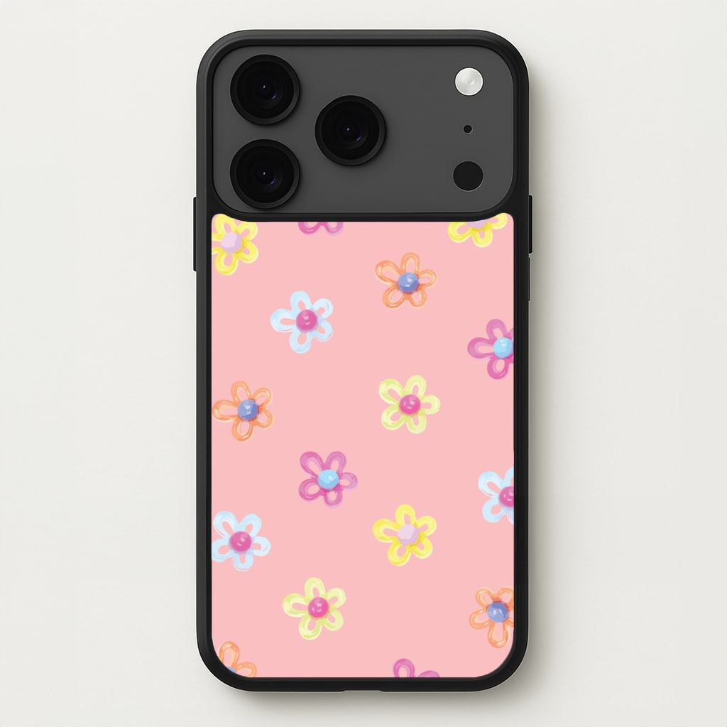 Flower Gems Pattern Phone Case for iPhone 17 Pro Max