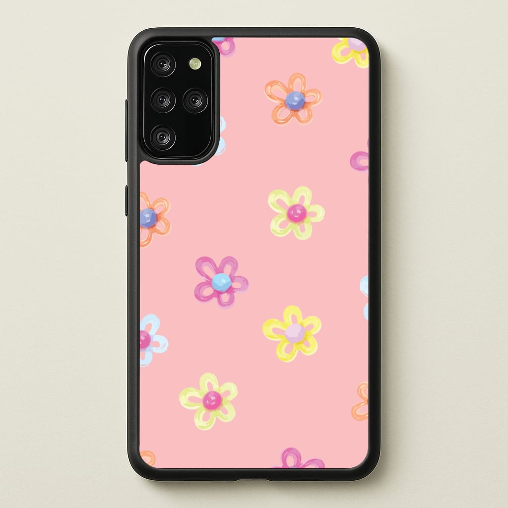 Flower Gems Pattern - Patterns Phone Case for Galaxy S20 Plus