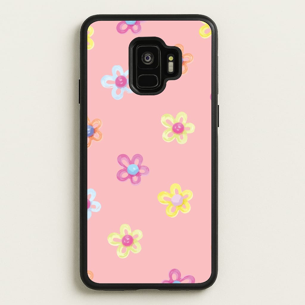 Flower Gems Pattern - Patterns Phone Case for Galaxy S9