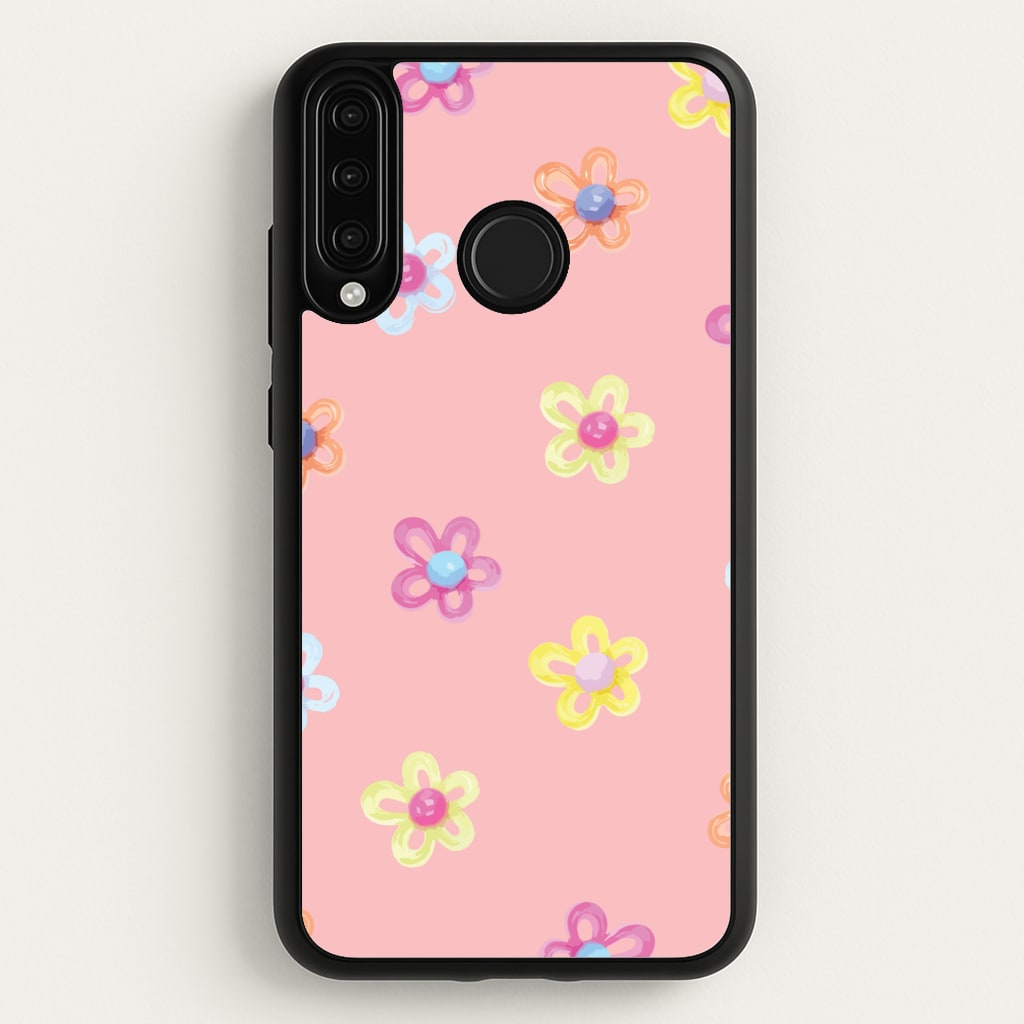 Flower Gems Pattern - Patterns Phone Case for Huawei P30 Lite