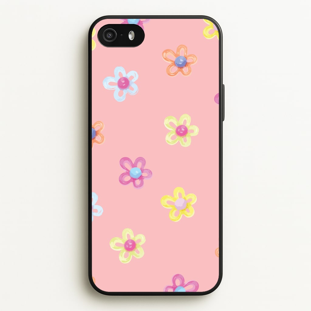 Flower Gems Pattern - Patterns Phone Case for iPhone 5 / 5s / SE 2016