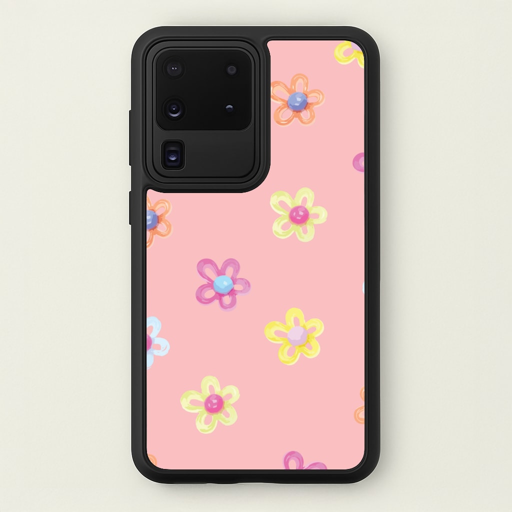 Flower Gems Pattern - Patterns Phone Case for Galaxy S20 Ultra
