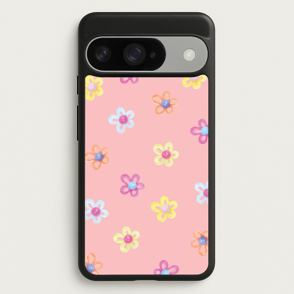 Flower Gems Pattern Phone Case for Google Pixel 10 / 10 Pro