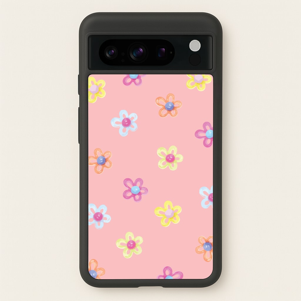 Flower Gems Pattern - Patterns Phone Case for Google Pixel 8 Pro