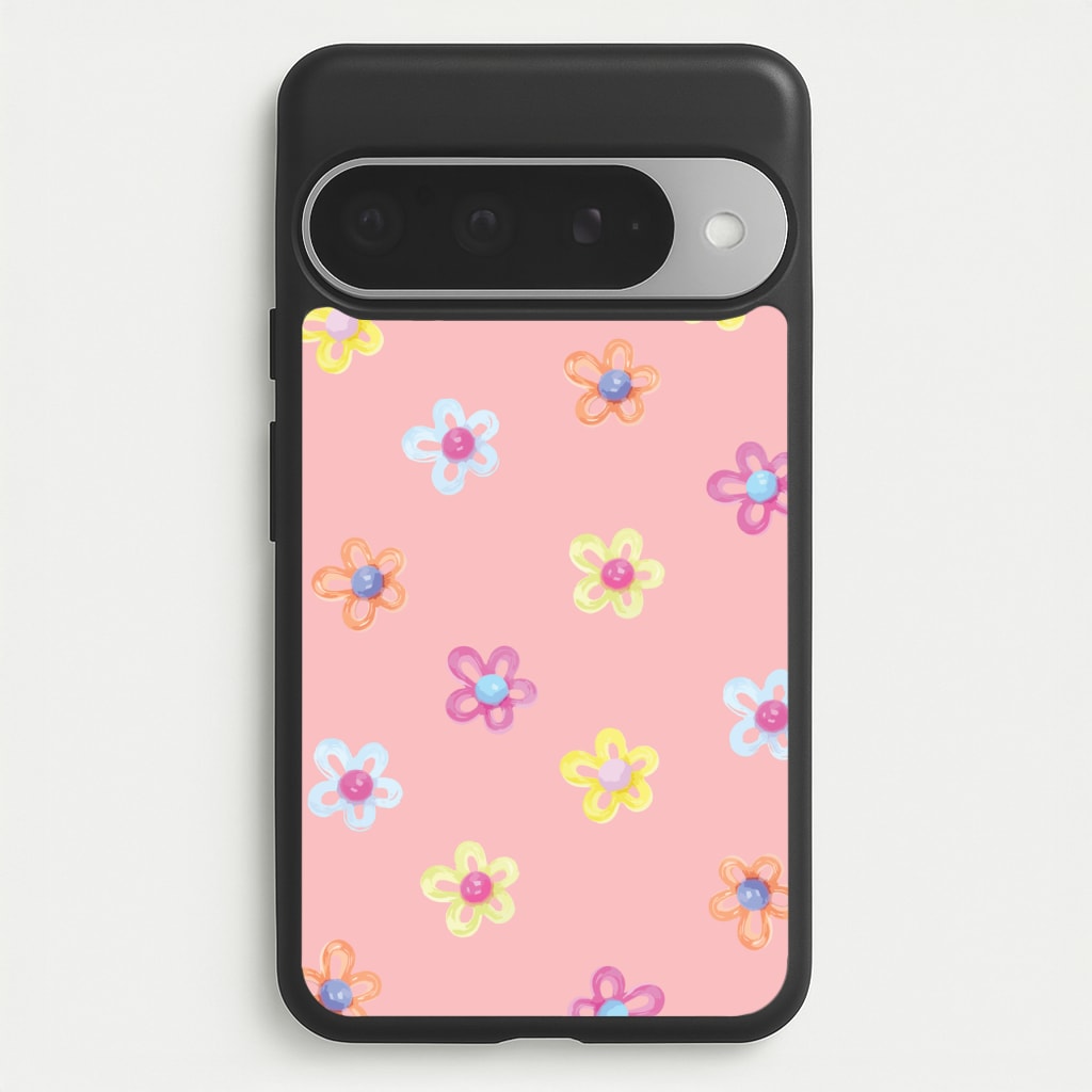 Flower Gems Pattern Phone Case for Google Pixel 10 Pro XL