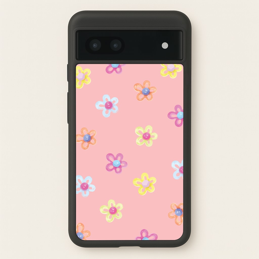 Flower Gems Pattern - Patterns Phone Case for Google Pixel 7a