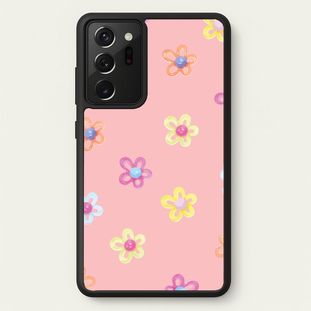 Flower Gems Pattern - Patterns Phone Case for Galaxy Note 20 Ultra