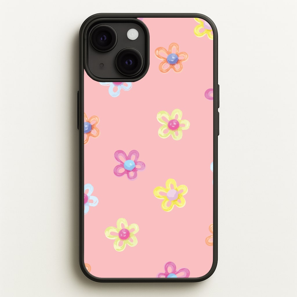 Flower Gems Pattern - Patterns Phone Case for iPhone 13 Mini