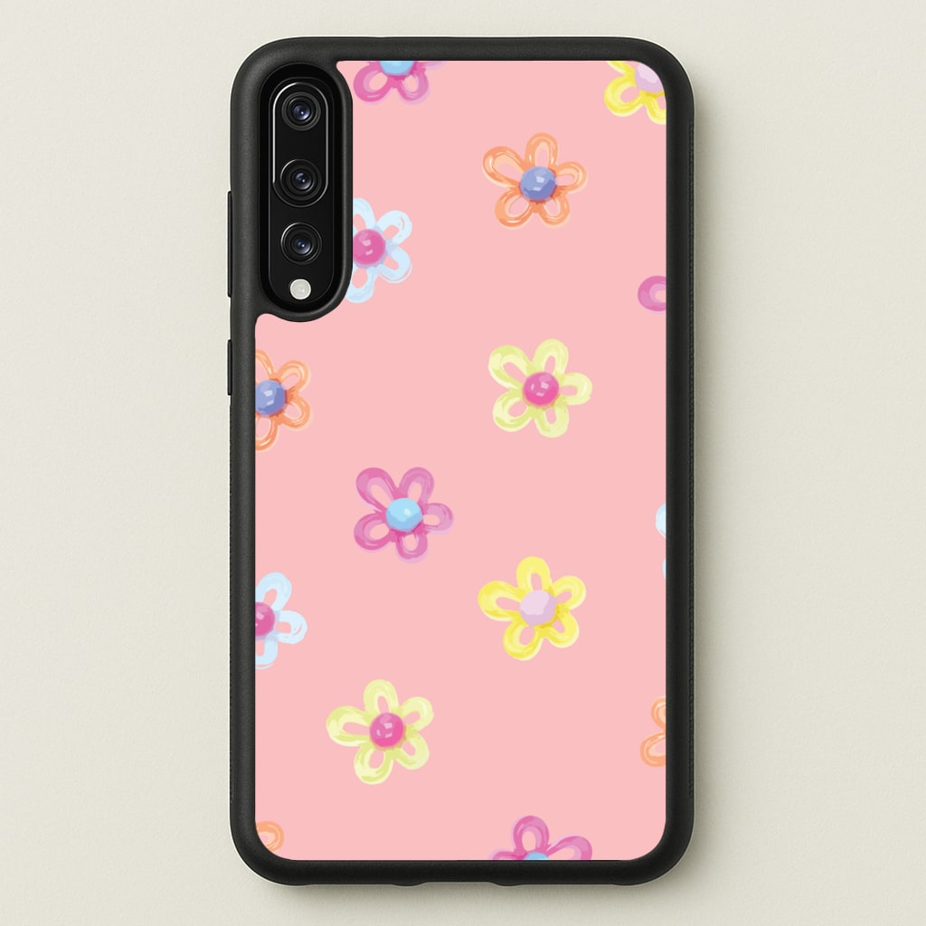 Flower Gems Pattern - Patterns Phone Case for Huawei P20 Pro