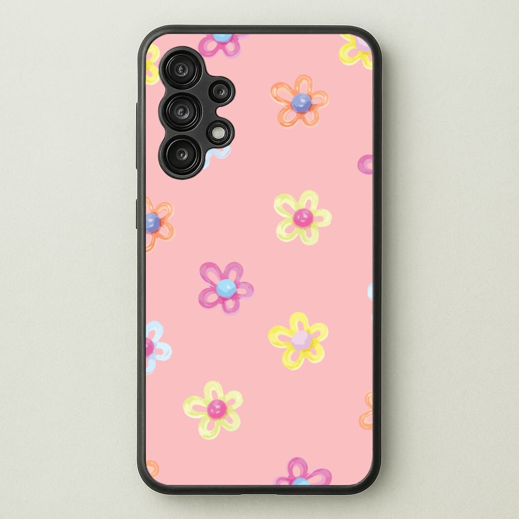 Flower Gems Pattern - Patterns Phone Case for Galaxy A13